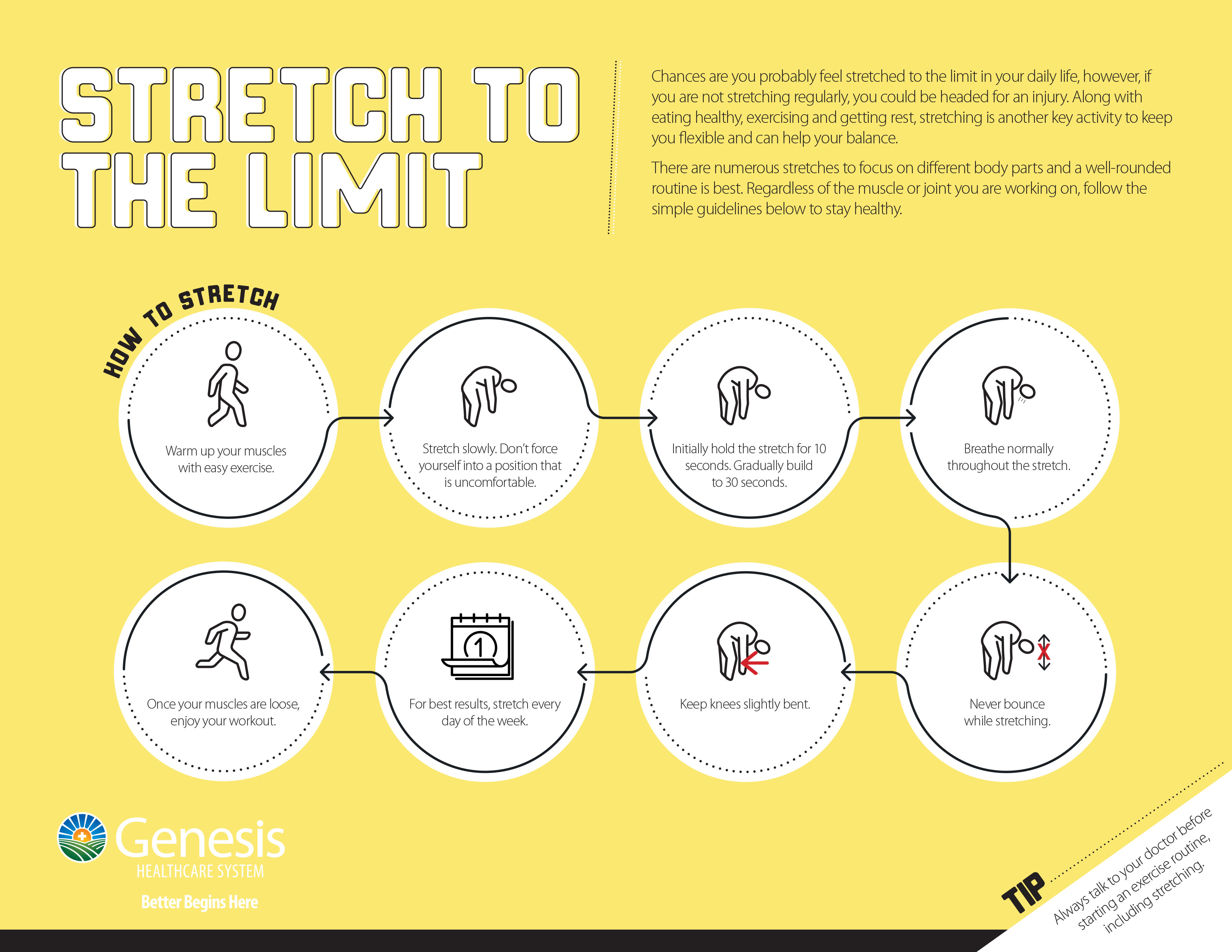 Stretching Infographic