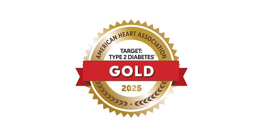 American Heart Association Target Type 2 Diabetes Gold 2025 award