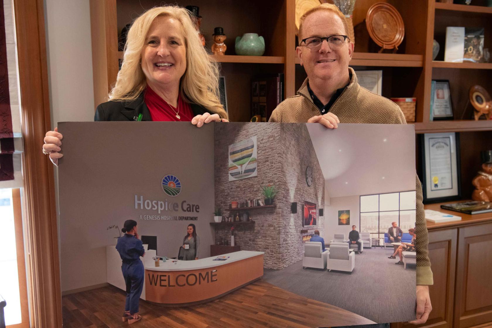 Muskingum County Community Foundation (MCCF) donates to Genesis Hospice Capital Campaign