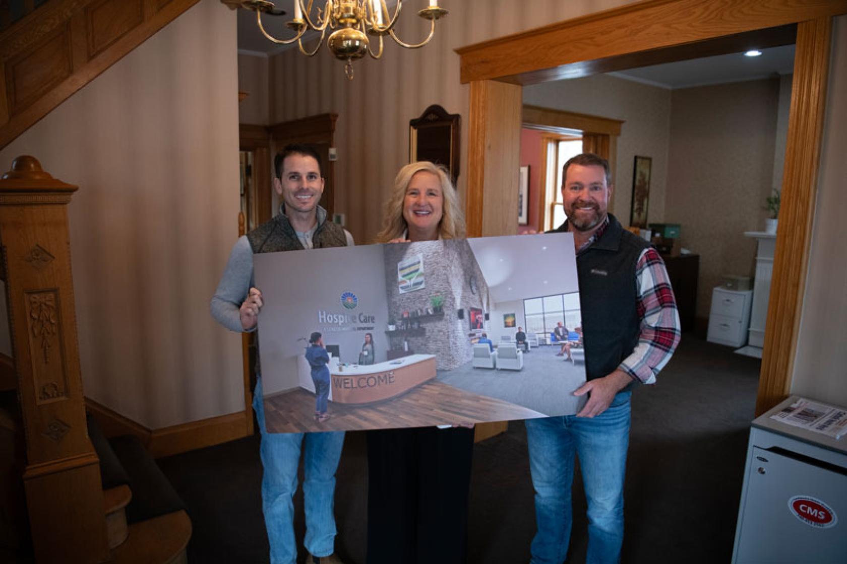 Phil Lash and Kyle Graham of Paul Construction contributed to the campaign.