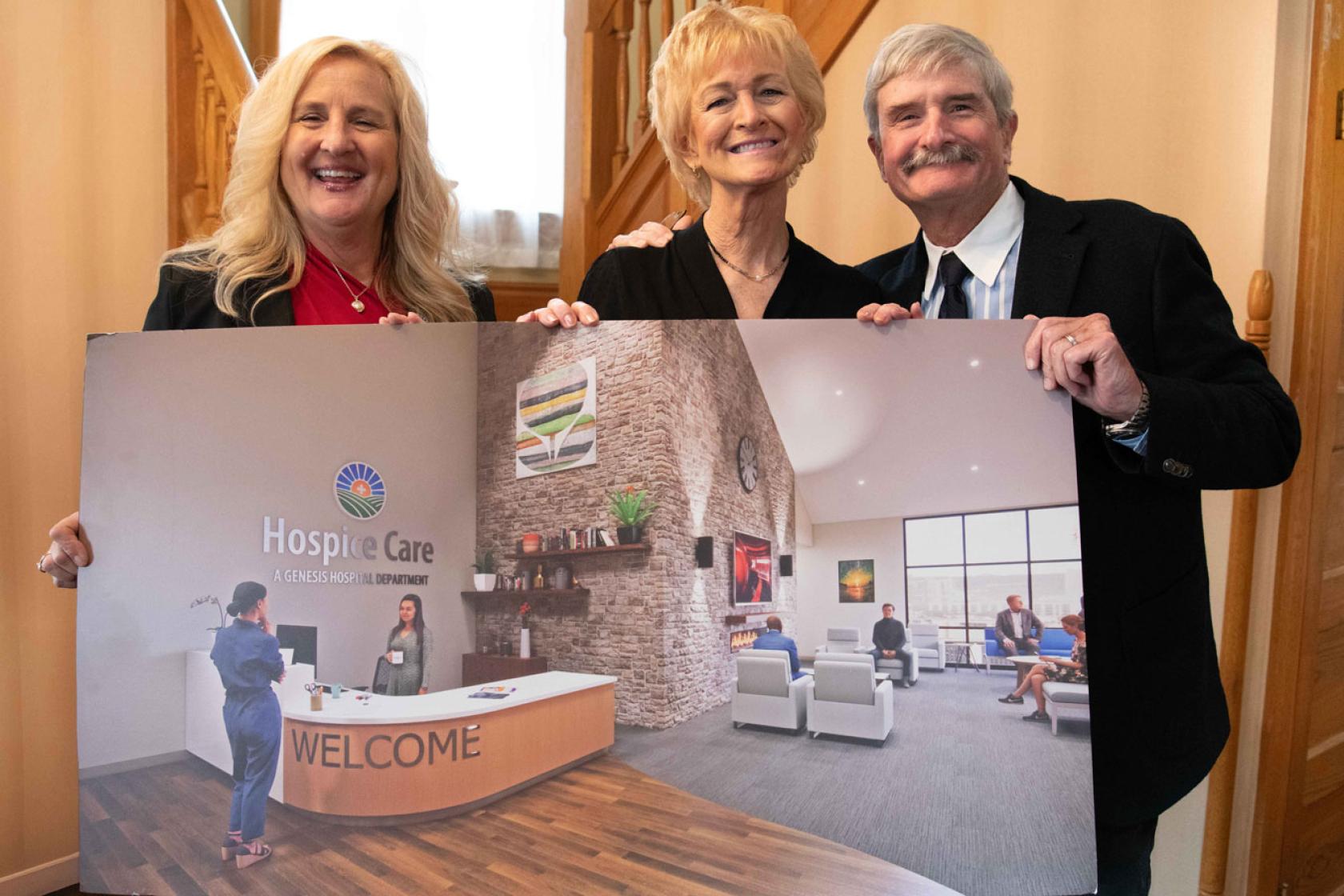 Greg and Eileen Adams donate to Genesis Hospice Capital Campaign