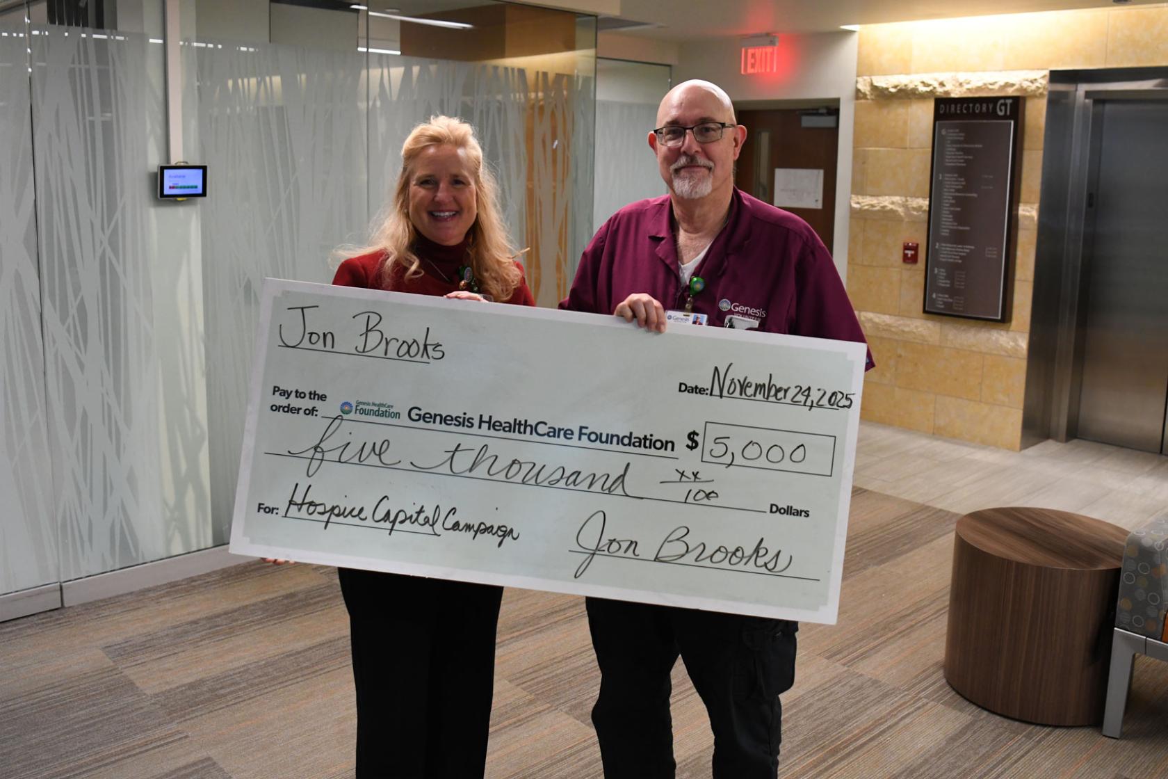 Jon Brooks donated to Genesis Hospice Capital Campaign