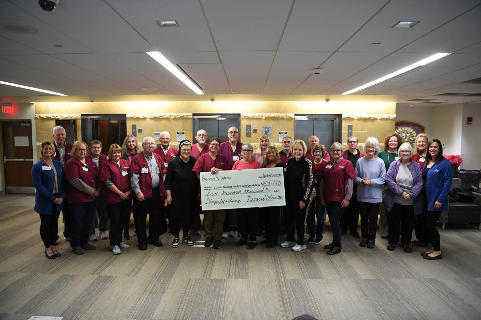Genesis Volunteers donate to Genesis Hospice Capital Campaign