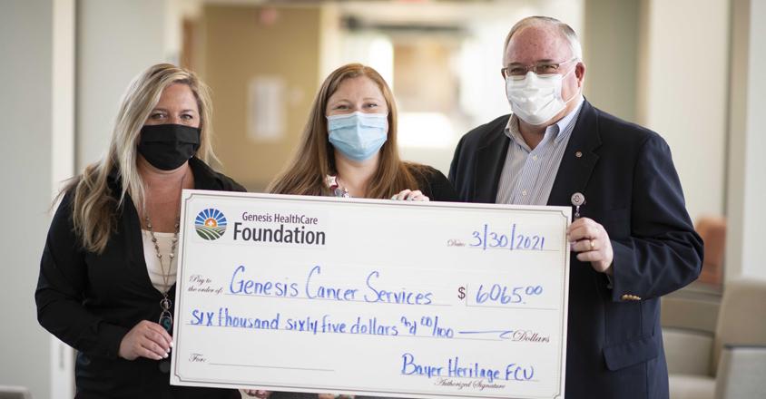 Bayer Heritage Federal Credit Union Donates to Genesis Cancer Services