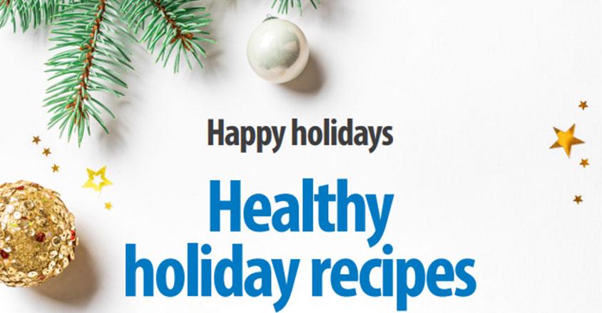 Healthy Holiday Recipes - happy holidays