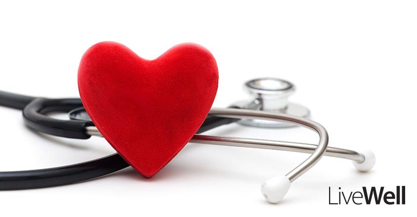 image of a red heart with a stethoscope 