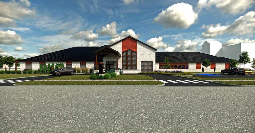 Rendering of Genesis Hospice Care facility