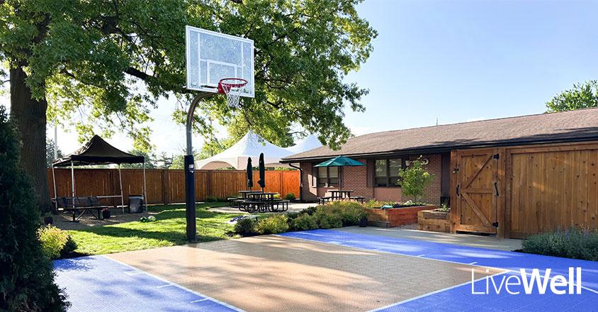 Youth Crisis Stabilization Unit outdoor recreation area
