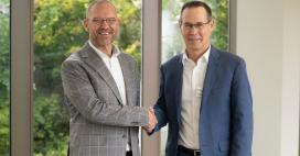Dr. Chad Brown, Zane State College President, with Matt Perry, Genesis President & CEO